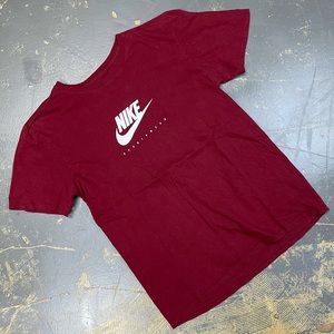 Nike Sportswear Athletic Cut Shirt Maroon Red 72 Large Dri-Fit International